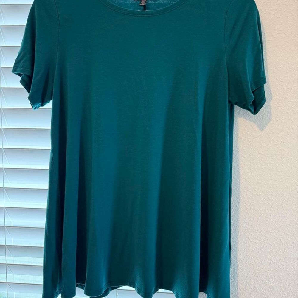 Eileen-fisher Women's Green and Blue T-shirt